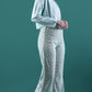 Chikankari Embroidered Jumpsuit with Silk Jacket