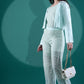 Chikankari Embroidered Jumpsuit with Silk Jacket