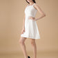 White Casual Linen Dress