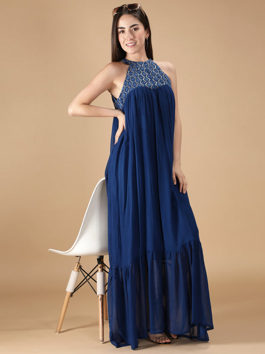 Sizzling Halter Long Dress