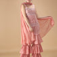 Dreamy Embellished Pink Sharara Set