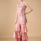 Dreamy Embellished Pink Sharara Set