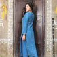 Blueberry Chikankari Embroidered Kurta