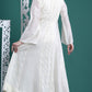 Serene Off White Embroidered Ethnic Dress