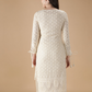 Off-White Georgette Chikankari Kurta