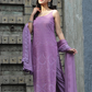 Lavender Georgette Chikankari Kurta