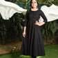 Black & White Beauty Anarkali Set