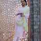 Pink Embroidered Lace Suit (Set of 3)
