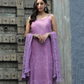 Lavender Georgette Chikankari Kurta
