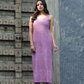 Lavender Georgette Chikankari Kurta