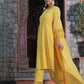 Chikankari Heavy Embroidered Yellow Suit with Dupatta