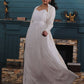 Fairytale White Gown with Heavy Embroidered Jacket
