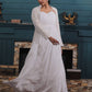 Fairytale White Gown with Heavy Embroidered Jacket
