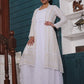 Fairytale White Gown with Heavy Embroidered Jacket