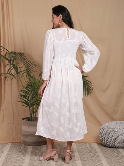 White Mulmul Dress