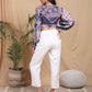 Bohemian Long-sleeved Crop Top