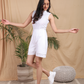 High Neck Sleeveless Playsuit