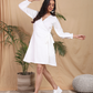 Pure Linen Wrap-around Dress