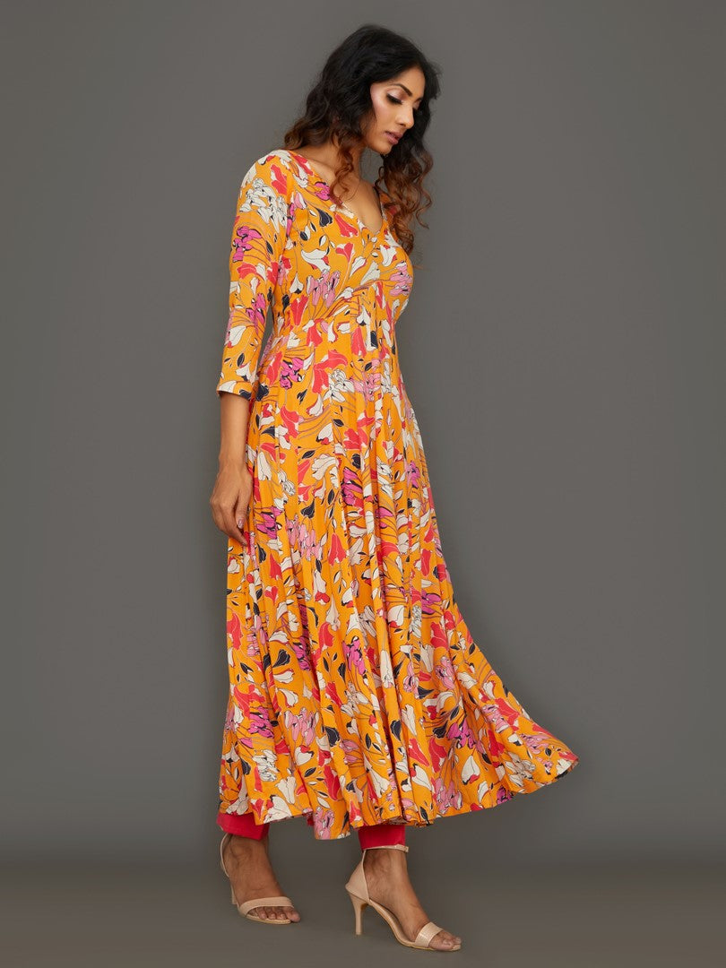 Sunset Bliss Anarkali Set