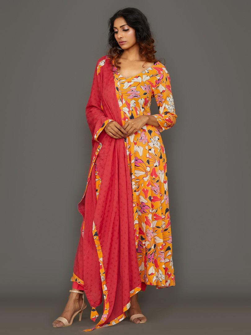 Sunset Bliss Anarkali Set